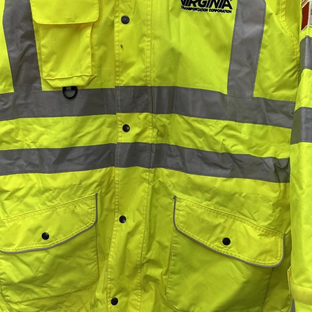 Game Hi Vis 6-in-1 Safety Jacket ANSI Reflective Waterproof Yellow Size L